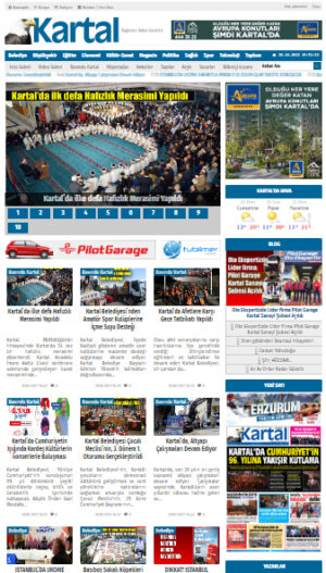 Kartal Gazetesi Ekran görseli web anasayfa