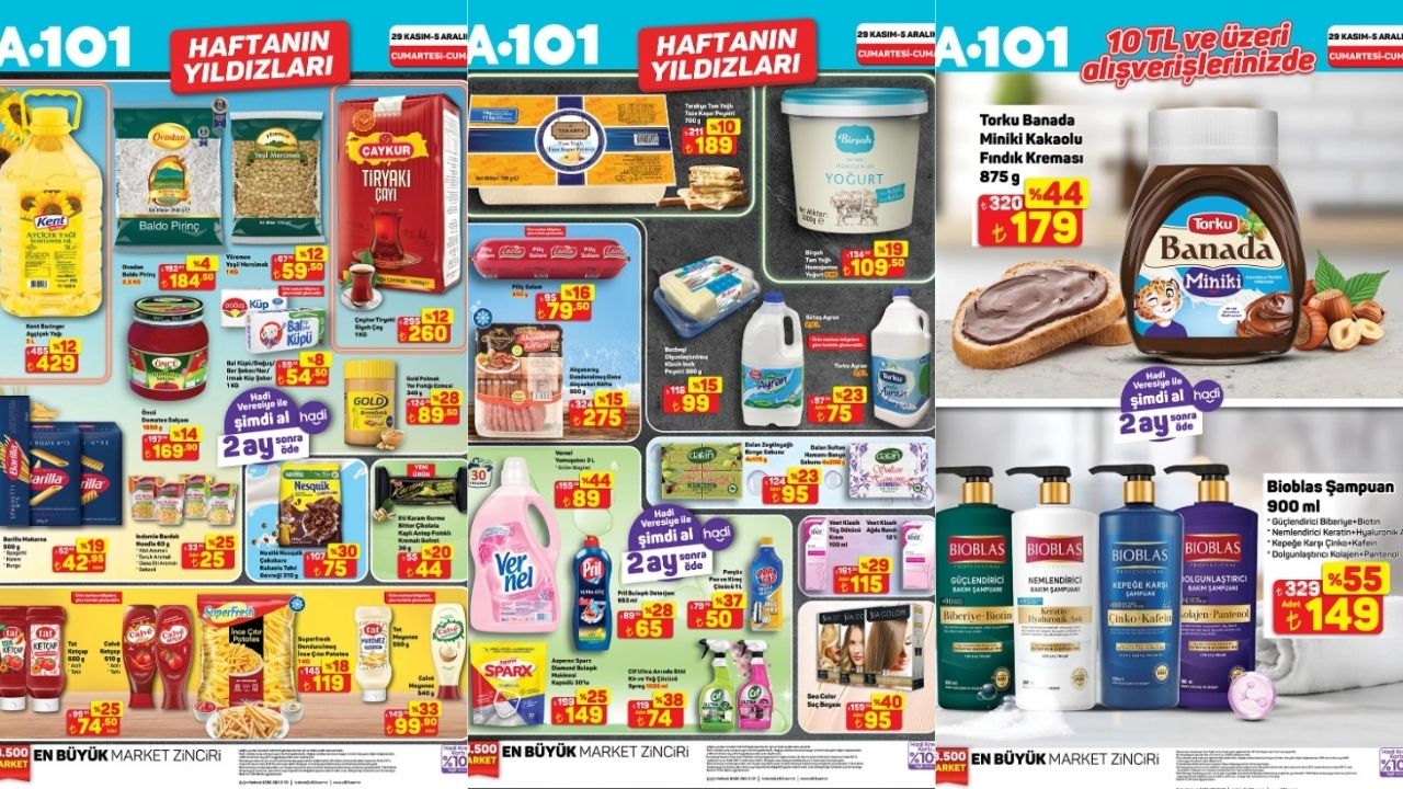 A101’den 29 Kasım 2025 Haftanın Yıldızları Kataloğu: 5 L Ayçiçek Yağı Fiyatları Dipte